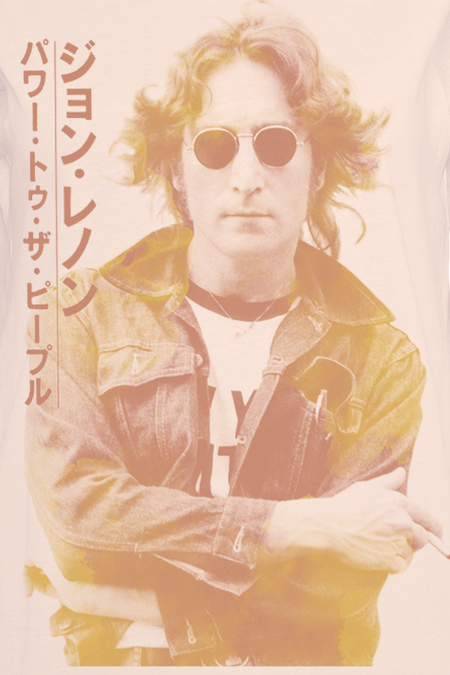 T-Shirt Manches courtes  de John Lennon - Power To The People - S à XXL - pour Femme - rose clair - John Lennon - View 2