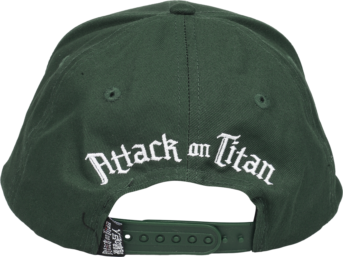 Casquette  de L'Attaque Des Titans - Flügel der Freiheit - Logo - pour Unisexe - vert - L'Attaque Des Titans - View 2