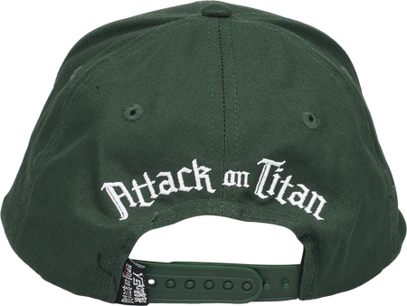 Casquette  de L'Attaque Des Titans - Flügel der Freiheit - Logo - pour Unisexe - vert - L'Attaque Des Titans - View 2