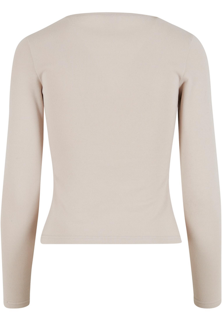 T-shirt manches longues  de Urban Classics - Haut Manches Longues Slim Thermique - XS à XL - pour Femme - gris - Urban Classics - View 2