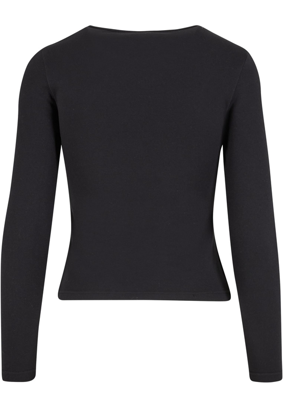 T-shirt manches longues  de Urban Classics - Haut Manches Longues Slim Thermique - XS à XL - pour Femme - noir - Urban Classics - View 2