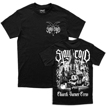 T-Shirt Manches courtes  de Stay Cold Apparel - Church Burner Crew - T-Shirt - S à 3XL - pour Homme - noir - Stay Cold Apparel