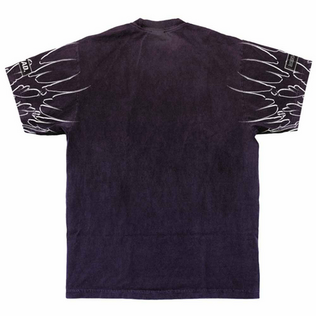T-Shirt Manches courtes  de Stay Cold Apparel - Black Razor (Purple Bleached) - Heavy Oversized T-Shirt (250GSM) - S à 3XL - pour Homme - lilas - Stay Cold Apparel - View 2