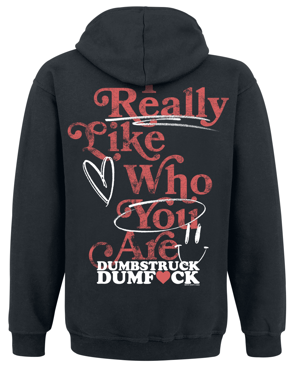 Sweat-shirt à capuche  de Neck Deep - Dumbstruck - S à XL - pour Homme - noir - Neck Deep - View 2