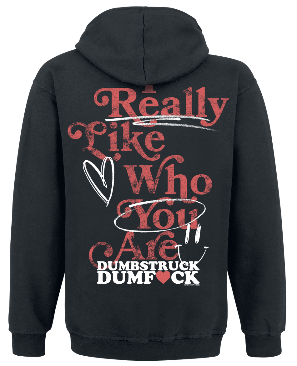 Sweat-shirt à capuche  de Neck Deep - Dumbstruck - S à XL - pour Homme - noir - Neck Deep - View 2