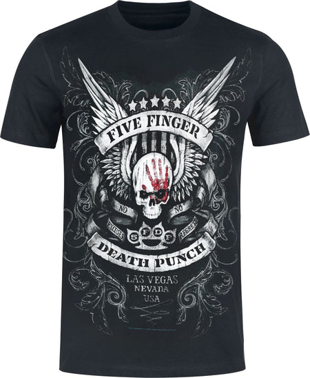 T-Shirt Manches courtes  de Five Finger Death Punch - No Regrets - Heavyweight - S à 5XL - pour Homme - noir - Five Finger Death Punch