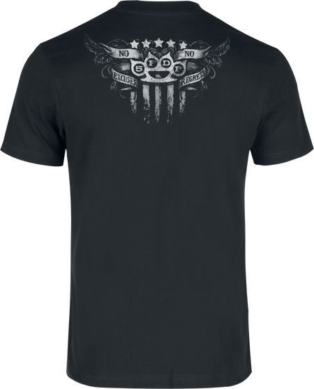 T-Shirt Manches courtes  de Five Finger Death Punch - No Regrets - Heavyweight - S à 5XL - pour Homme - noir - Five Finger Death Punch - View 2