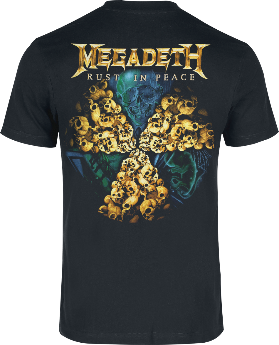 T-Shirt Manches courtes  de Megadeth - Rust in peace - Heavyweight - S à XXL - pour Homme - noir - Megadeth - View 2