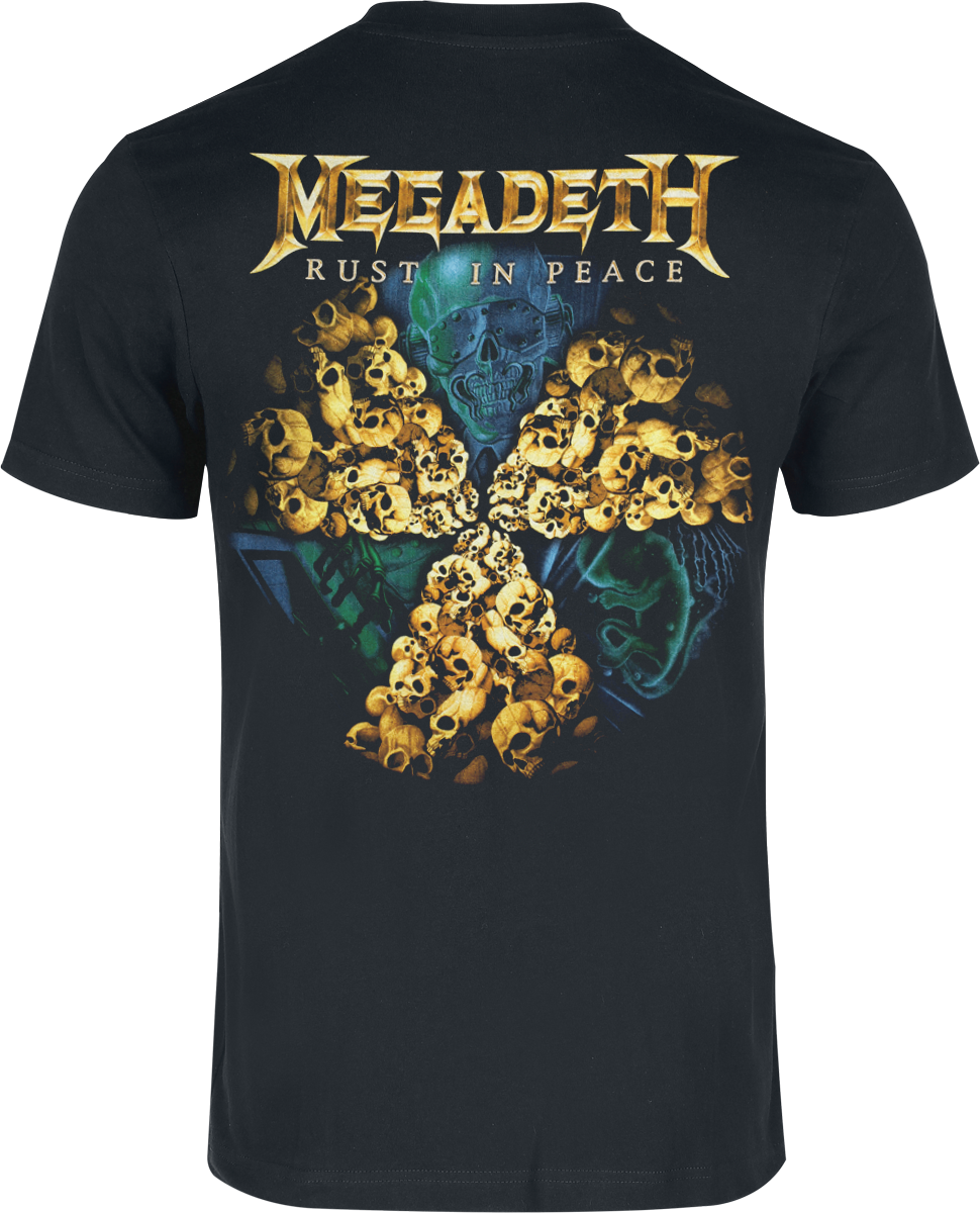 T-Shirt Manches courtes  de Megadeth - Rust in peace - Heavyweight - S à 5XL - pour Homme - noir - Megadeth - View 2
