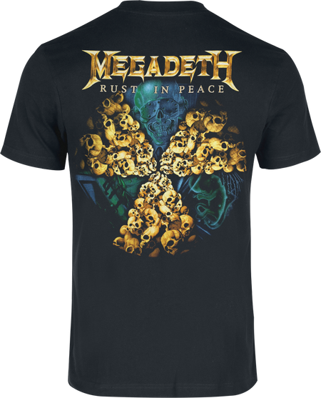 T-Shirt Manches courtes  de Megadeth - Rust in peace - Heavyweight - S à 5XL - pour Homme - noir - Megadeth - View 2