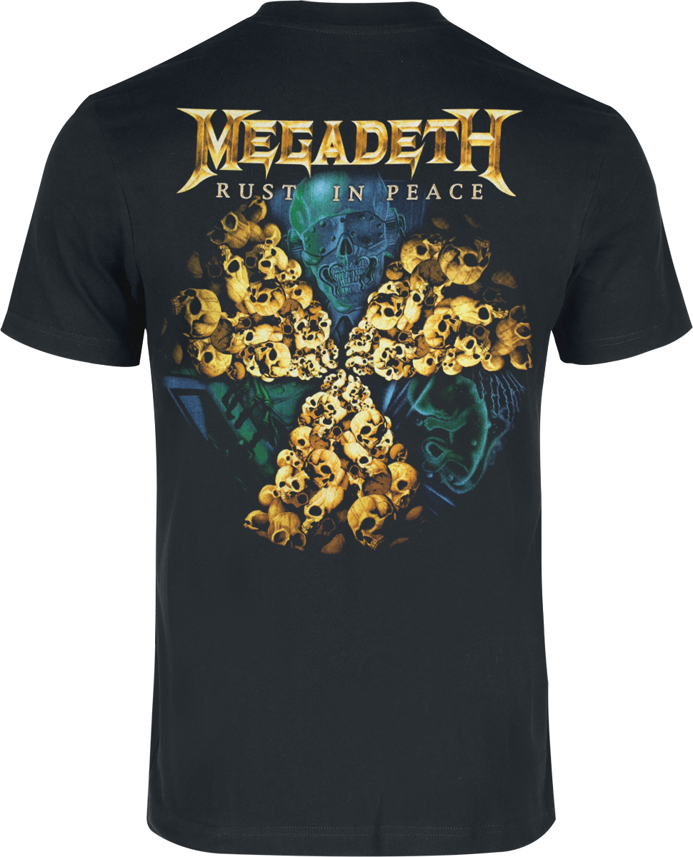 T-Shirt Manches courtes  de Megadeth - Rust in peace - Heavyweight - S à XXL - pour Homme - noir - Megadeth - View 2