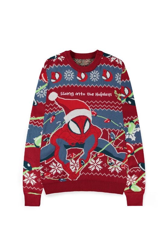 Pull De Noël Disney de Spider-Man - Swing Into The Holidays - S à XXL - pour Homme - multicolore - Spider-Man