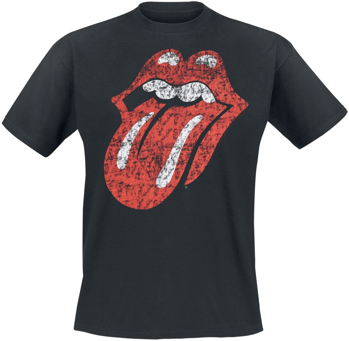 T-Shirt Manches courtes  de The Rolling Stones - Classic Tongue - Heavyweight - S à 5XL - pour Homme - noir - The Rolling Stones
