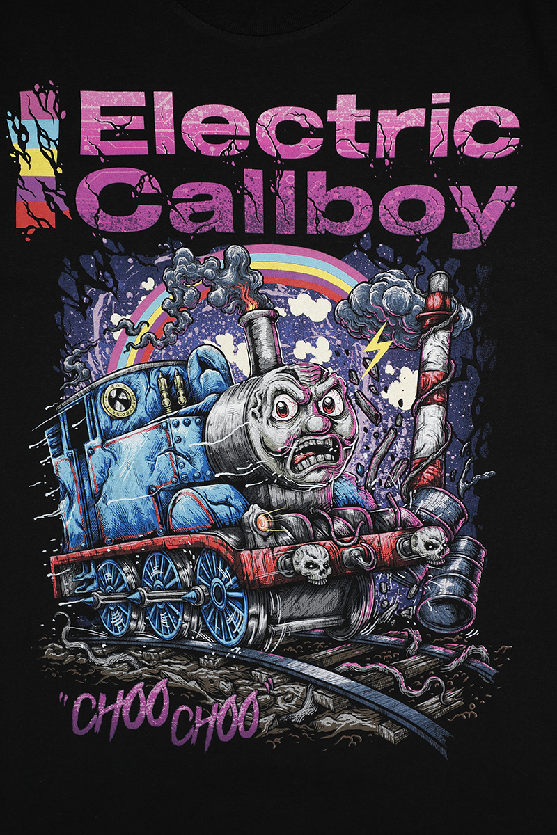 T-Shirt Manches courtes  de Electric Callboy - Choo Choo - Heavyweight - S à 5XL - pour Homme - noir - Electric Callboy - View 2