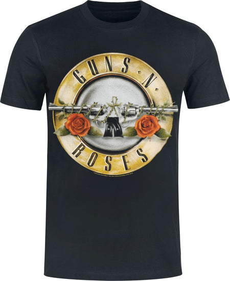 T-Shirt Manches courtes  de Guns N' Roses - Distressed Bullet - Heavyweight - S à 5XL - pour Homme - noir - Guns N' Roses