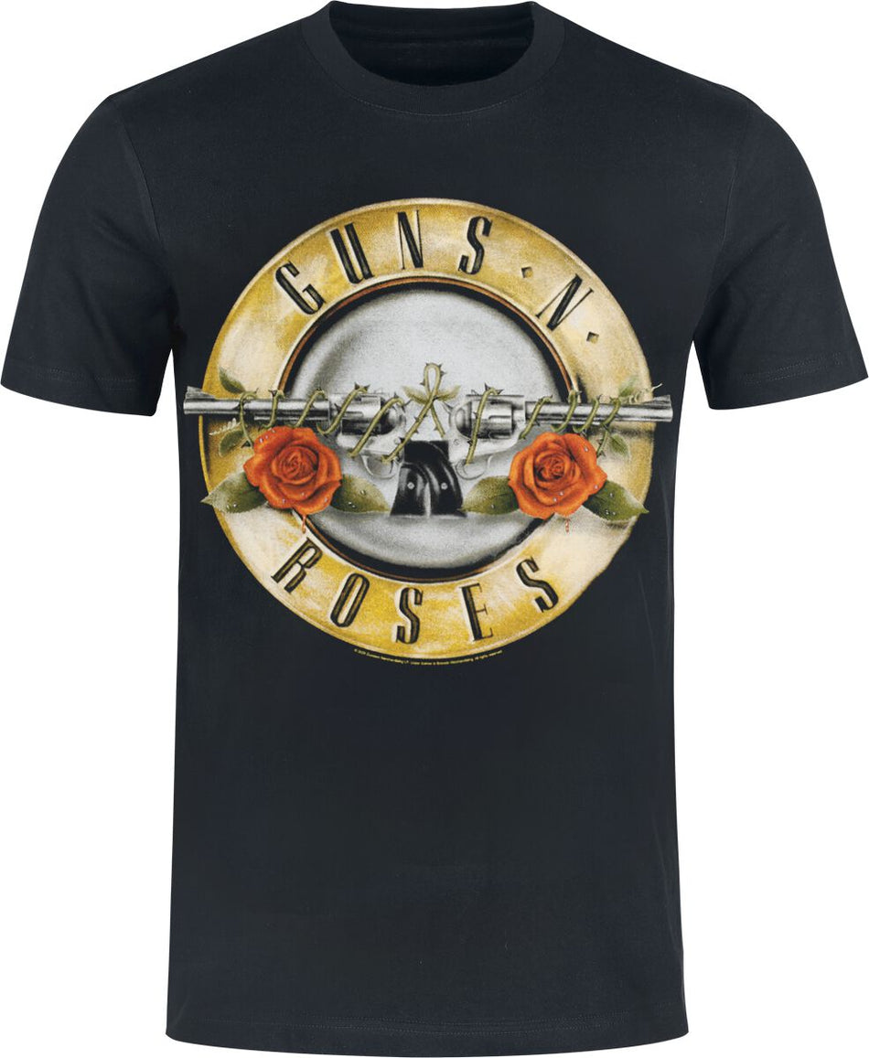 T-Shirt Manches courtes  de Guns N' Roses - Distressed Bullet - Heavyweight - S à 5XL - pour Homme - noir - Guns N' Roses