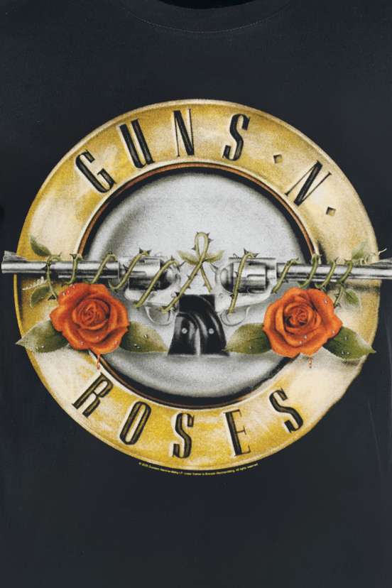 T-Shirt Manches courtes  de Guns N' Roses - Distressed Bullet - Heavyweight - S à 5XL - pour Homme - noir - Guns N' Roses - View 2