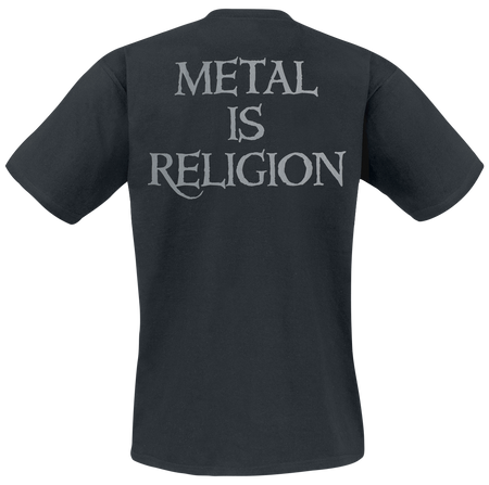 T-Shirt Manches courtes  de Powerwolf - Crest - Metal Is Religion - Heavyweight - S à 5XL - pour Homme - noir - Powerwolf - View 2