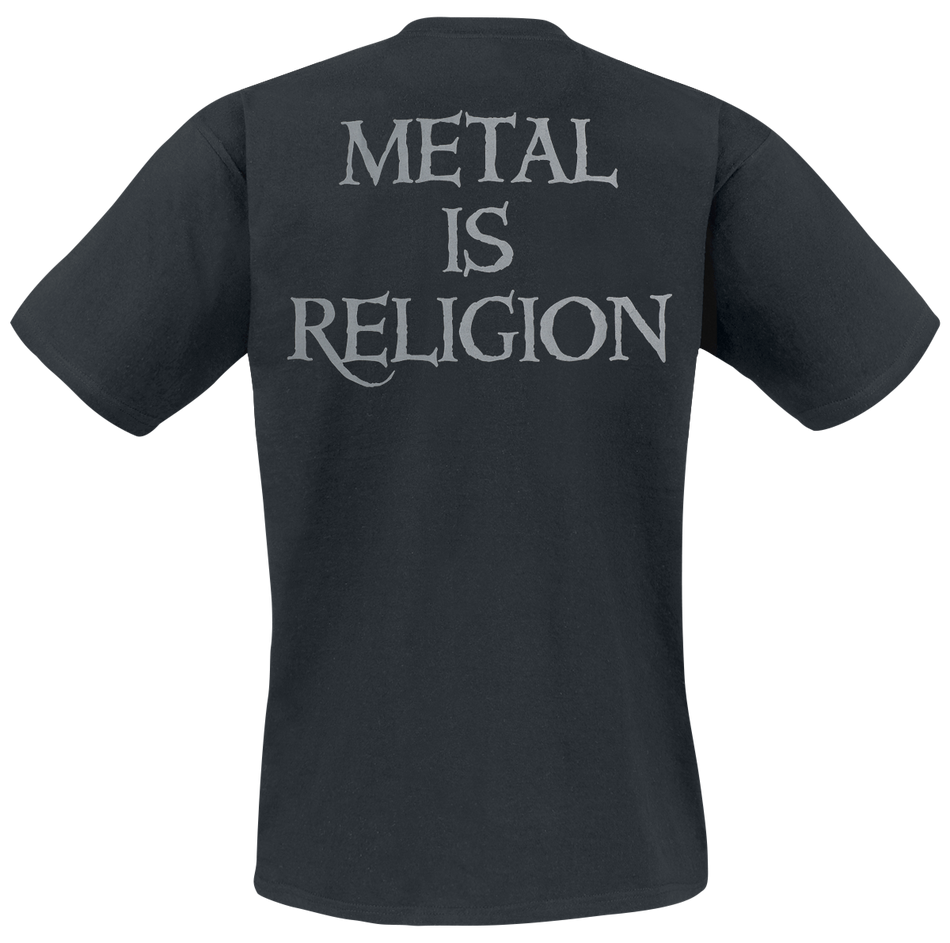T-Shirt Manches courtes  de Powerwolf - Crest - Metal Is Religion - Heavyweight - S à 5XL - pour Homme - noir - Powerwolf - View 2