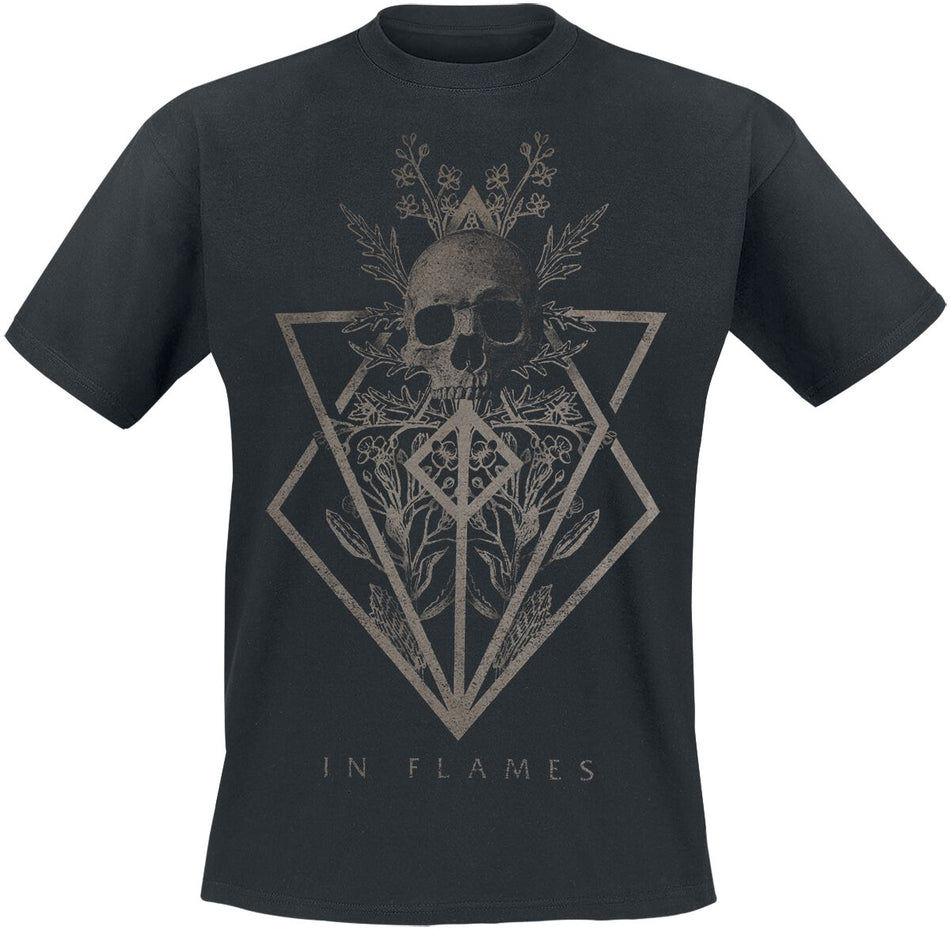 T-Shirt Manches courtes  de In Flames - Skull - Heavyweight - S à 4XL - pour Homme - noir - In Flames
