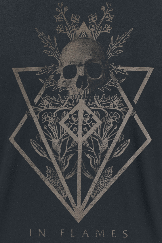 T-Shirt Manches courtes  de In Flames - Skull - Heavyweight - S à 4XL - pour Homme - noir - In Flames - View 2