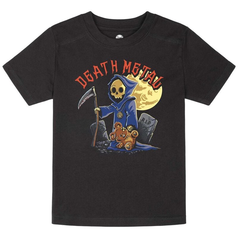 T-shirt Fun de Metal-Kids - Death Metal - 104 à 164 - pour Enfants - noir - Metal-Kids