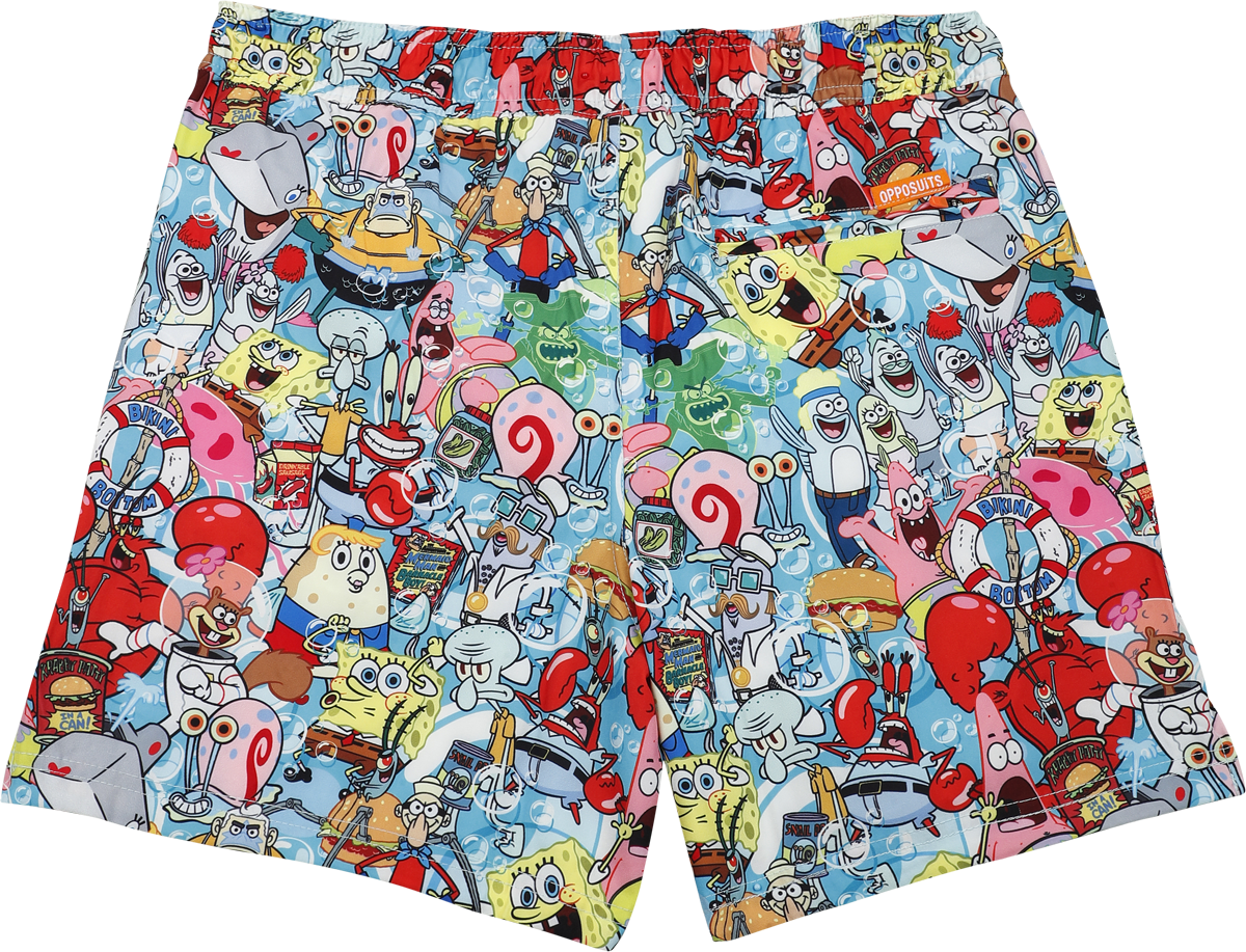 Short de bain  de Bob L'Éponge - OppoSuits - Frenzy - S à XXL - pour Homme - multicolore - Bob L'Éponge - View 2