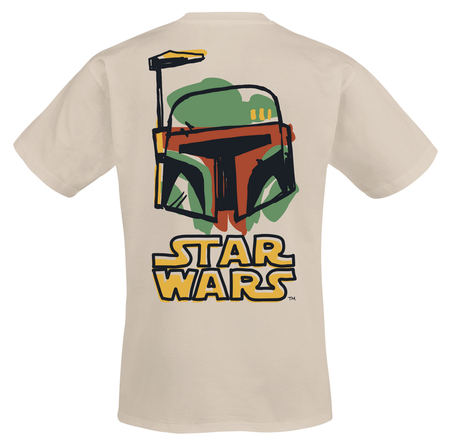T-Shirt Manches courtes Disney de Star Wars - Boba Fett - Doodle - S à XXL - pour Homme - naturel - Star Wars - View 2