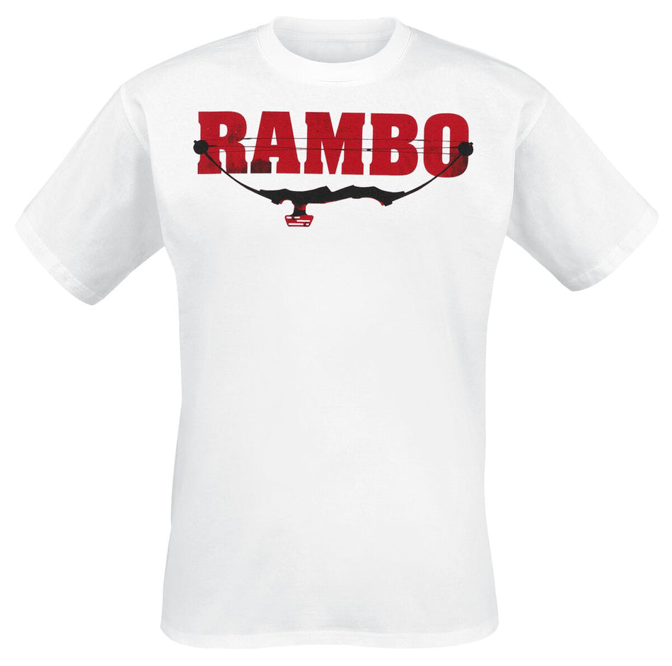 T-Shirt Manches courtes  de Rambo - First Blood Part 2 - S à XXL - pour Homme - blanc - Rambo
