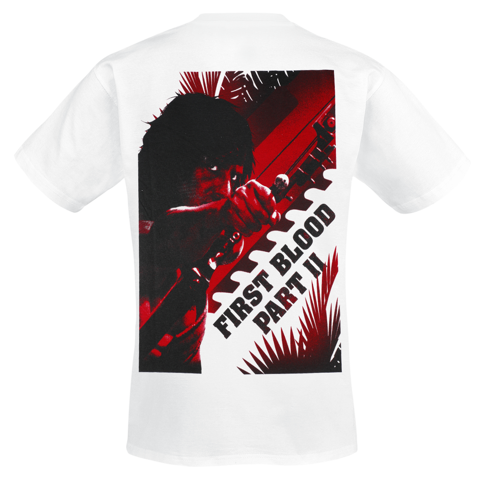 T-Shirt Manches courtes  de Rambo - First Blood Part 2 - S à XXL - pour Homme - blanc - Rambo - View 2