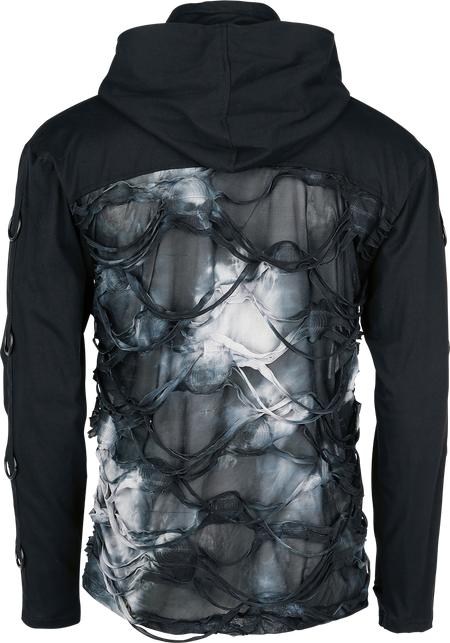 T-shirt manches longues Gothic de Chemical Black - Javier - Haut Noir - S à XXL - pour Homme - noir - Chemical Black - View 2
