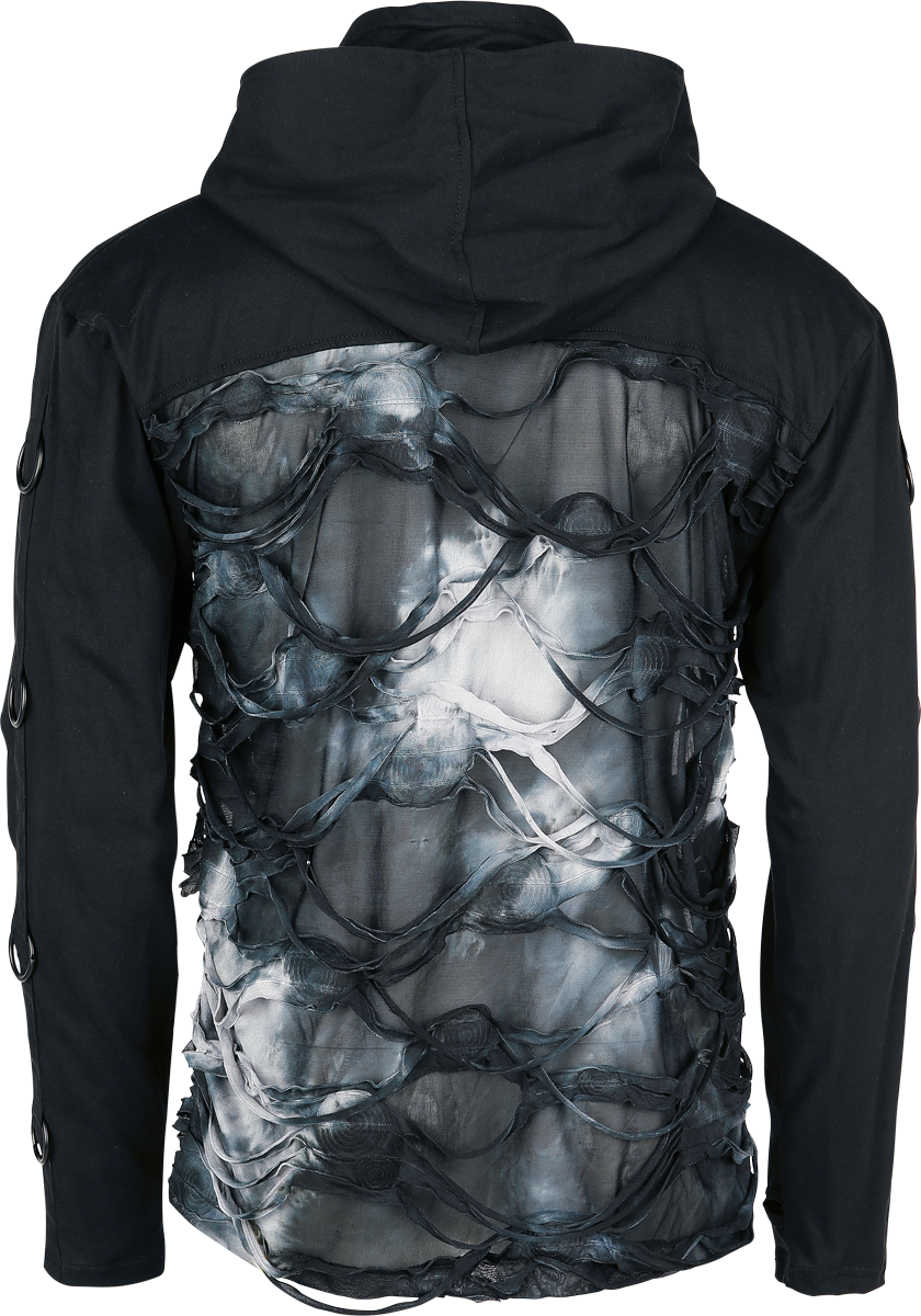 T-shirt manches longues Gothic de Chemical Black - Javier - Haut Noir - S à XXL - pour Homme - noir - Chemical Black - View 2