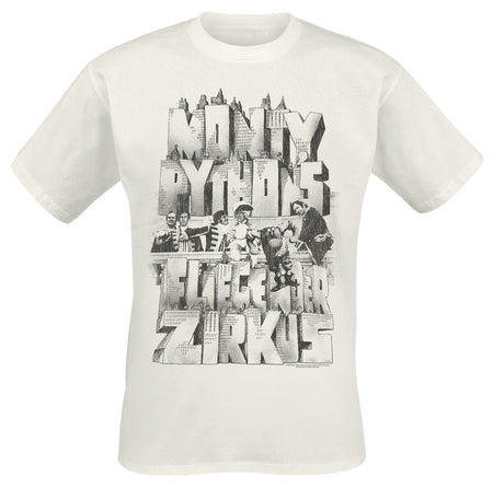 T-Shirt Manches courtes  de Monty Python - Fliegender Zirkus - M à 3XL - pour Homme - naturel - Monty Python