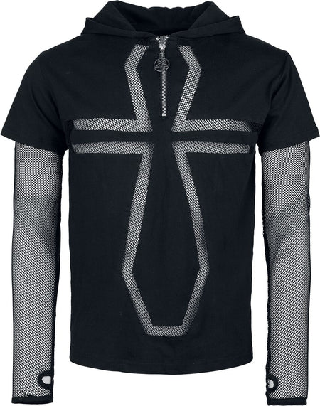 T-shirt manches longues Gothic de Heartless - Draven - Haut - S à 3XL - pour Homme - noir - Heartless