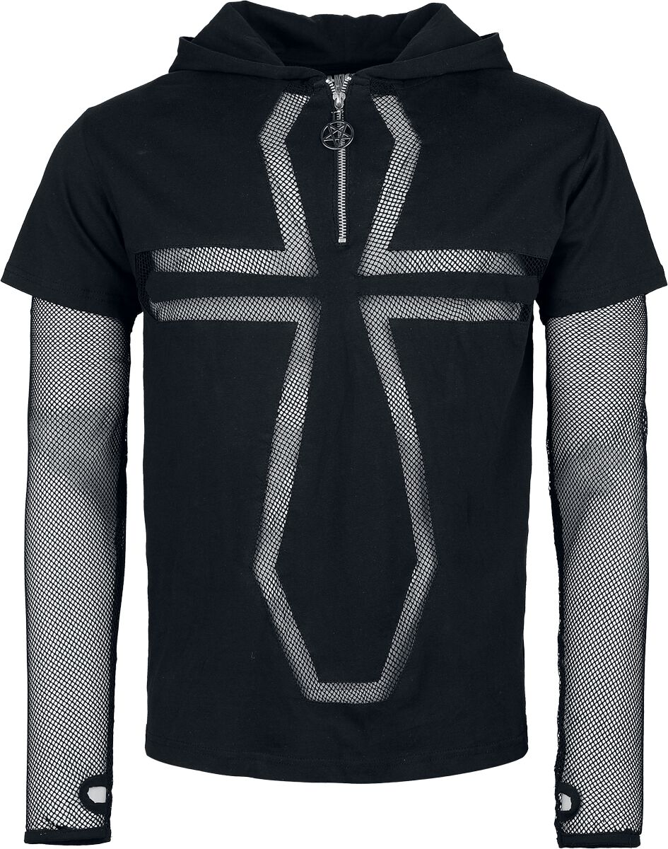 T-shirt manches longues Gothic de Heartless - Draven - Haut - S à 4XL - pour Homme - noir - Heartless