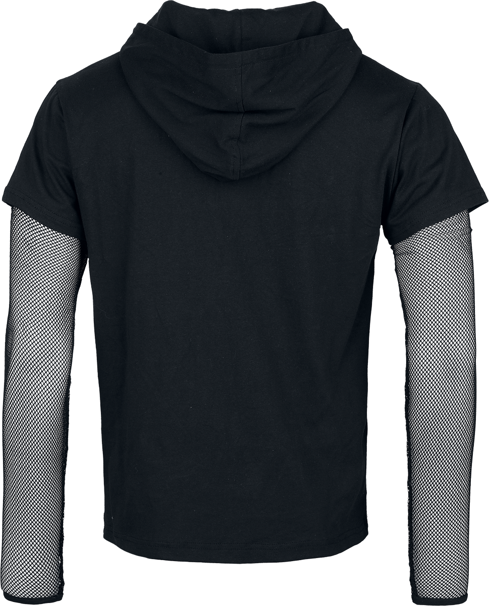 T-shirt manches longues Gothic de Heartless - Draven - Haut - S à 3XL - pour Homme - noir - Heartless - View 2