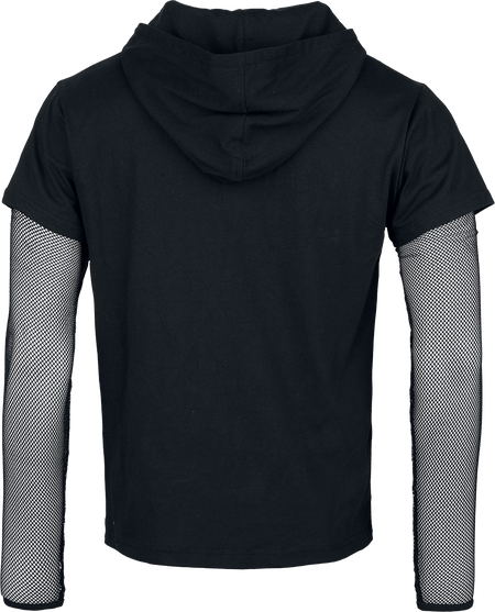 T-shirt manches longues Gothic de Heartless - Draven - Haut - S à 4XL - pour Homme - noir - Heartless - View 2