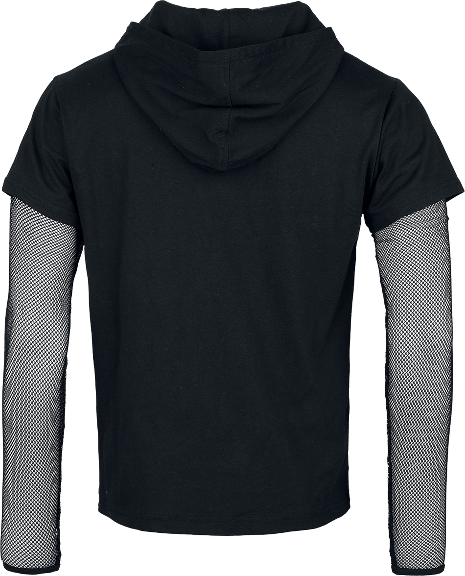 T-shirt manches longues Gothic de Heartless - Draven - Haut - S à 4XL - pour Homme - noir - Heartless - View 2