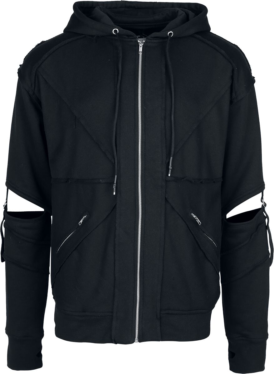 Sweat-shirt zippé à capuche Gothic de Vixxsin - Rafe - Sweat à Capuche Zippé - S à 4XL - pour Homme - noir - Vixxsin