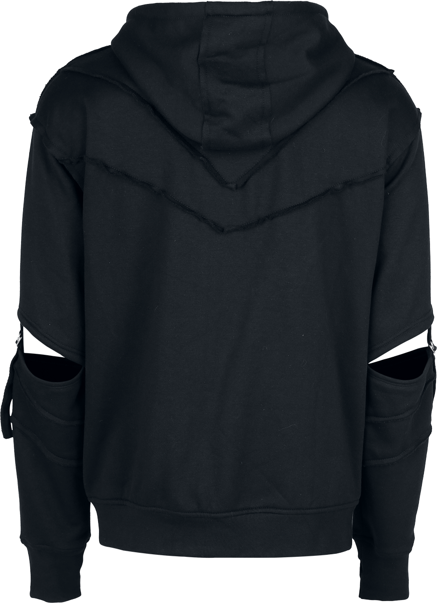 Sweat-shirt zippé à capuche Gothic de Vixxsin - Rafe - Sweat à Capuche Zippé - S à 4XL - pour Homme - noir - Vixxsin - View 2