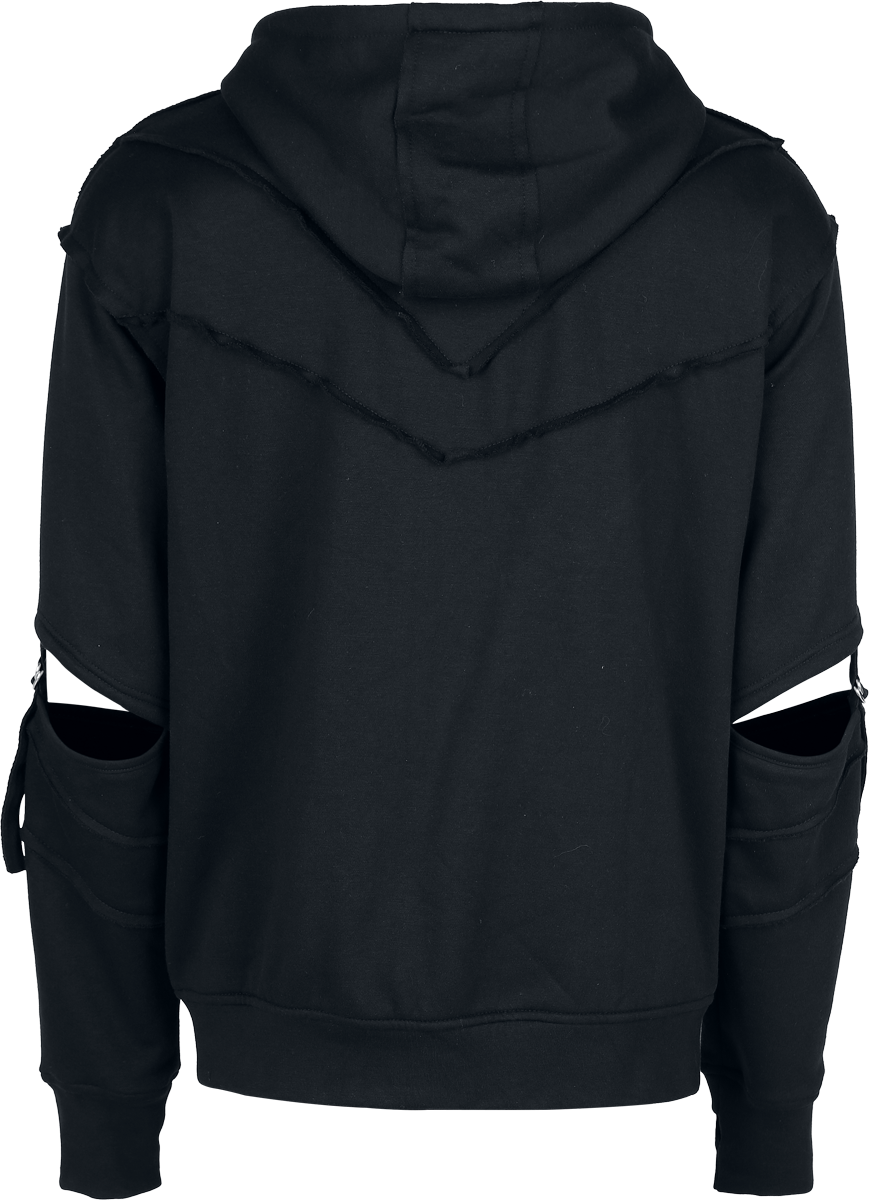 Sweat-shirt zippé à capuche Gothic de Vixxsin - Rafe - Sweat à Capuche Zippé - S à 4XL - pour Homme - noir - Vixxsin - View 2