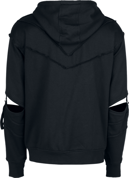 Sweat-shirt zippé à capuche Gothic de Vixxsin - Rafe - Sweat à Capuche Zippé - S à 4XL - pour Homme - noir - Vixxsin - View 2