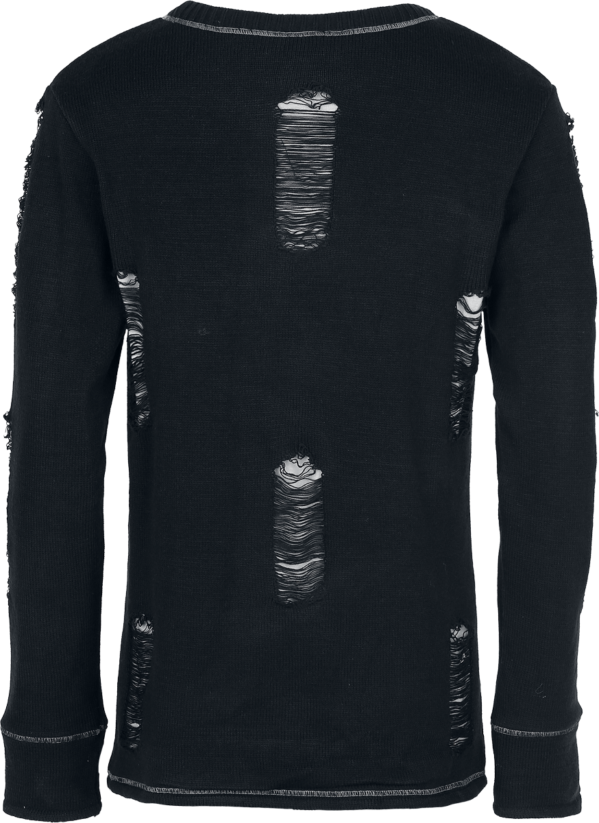 Pull tricoté Gothic de Heartless - Archer - Pull Unisexe - M à 3XL - pour Homme - noir - Heartless - View 2