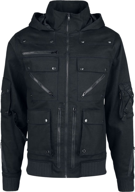 Veste mi-saison Gothic de Chemical Black - Corbin - Veste - S à 4XL - pour Homme - noir - Chemical Black