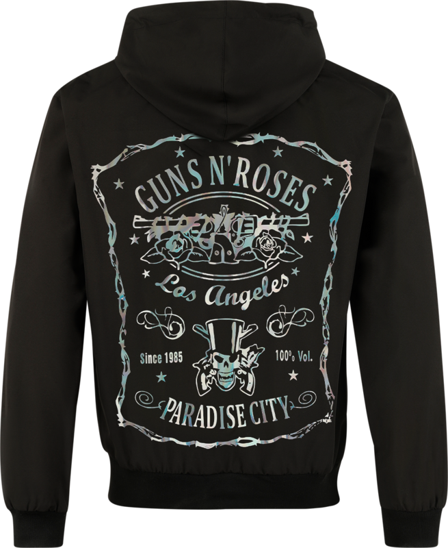 Coupe-vent  de Guns N' Roses - Étiquette Paradise City - S à 5XL - pour Homme - noir - Guns N' Roses - View 2