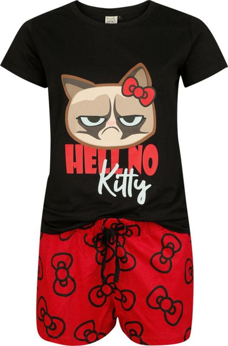 Pyjama  de Grumpy Cat - Grumpy Cat - Hell No Kitty - S à 3XL - pour Femme - multicolore - Grumpy Cat