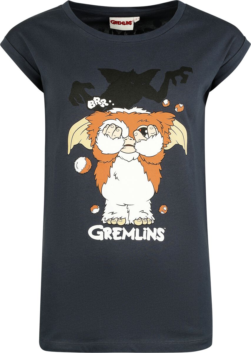 T-Shirt Manches courtes  de Gremlins - Gizmo - S à 3XL - pour Femme - gris foncé - Gremlins