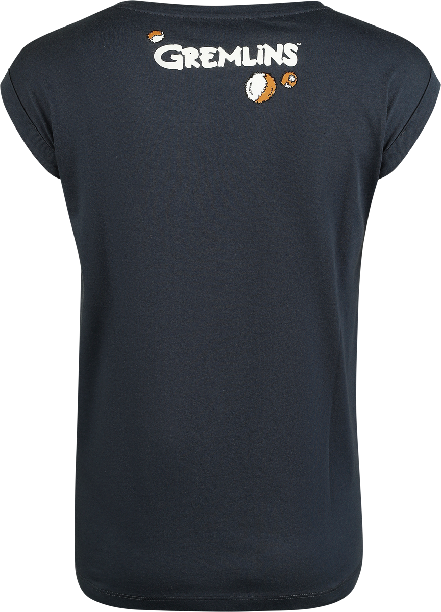 T-Shirt Manches courtes  de Gremlins - Gizmo - S à 3XL - pour Femme - gris foncé - Gremlins - View 2