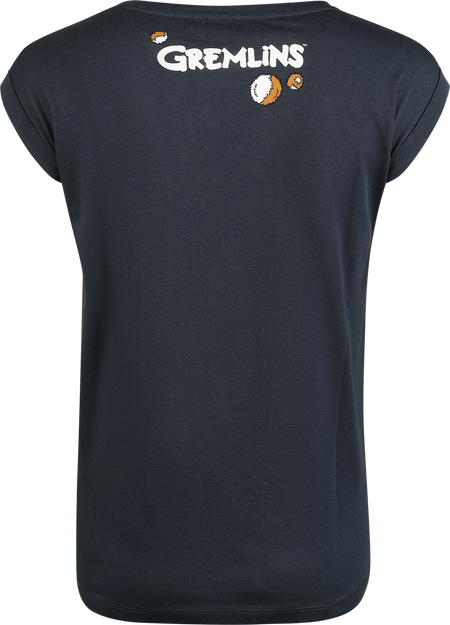 T-Shirt Manches courtes  de Gremlins - Gizmo - S à 3XL - pour Femme - gris foncé - Gremlins - View 2