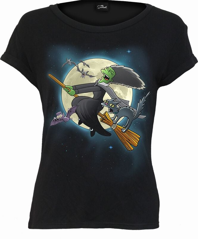 T-Shirt Manches courtes  de Les Simpson - Marge Witch - S à XXL - pour Femme - noir - Les Simpson